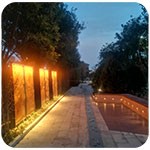 公園雕塑景觀(guān)亮化怎樣做？——洗墻燈如何安裝固定？
